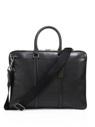 Shop Coach Metropolitan Leather Briefcase In Black