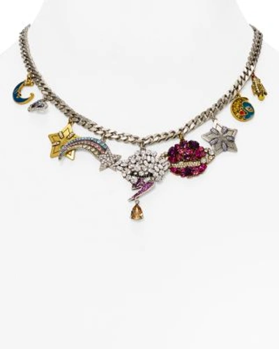 Marc Jacobs Celestial Statement Necklace, 16" In Multi/silver