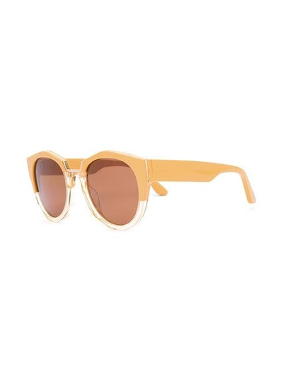 Shop Marni Driver Sunglasses In Yellow