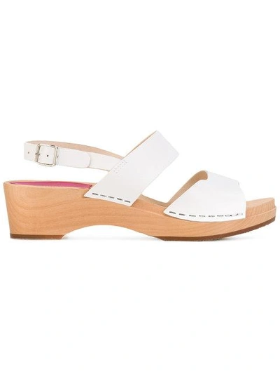 Shop Swedish Hasbeens 'helena' Sandalen In White