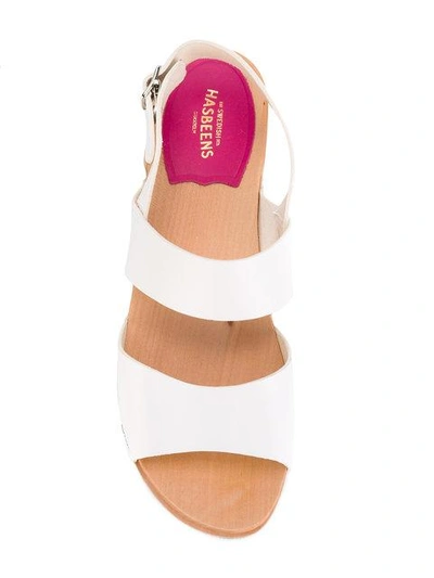 Shop Swedish Hasbeens 'helena' Sandalen In White