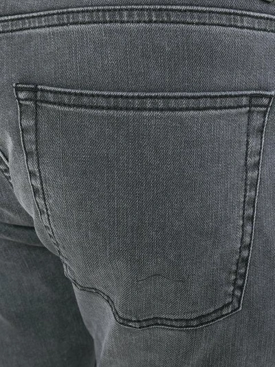 Shop Alexander Mcqueen Gradient Straight-leg Jeans - Grey