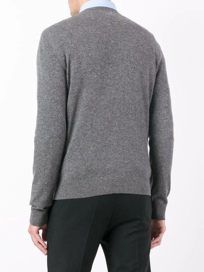 Shop Valentino Decorative Jumper In Grey