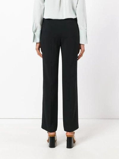 Shop Chloé Fitted Flared Trousers - Black