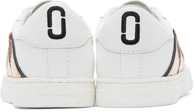 Shop Marc Jacobs White Empire Finger Trainers