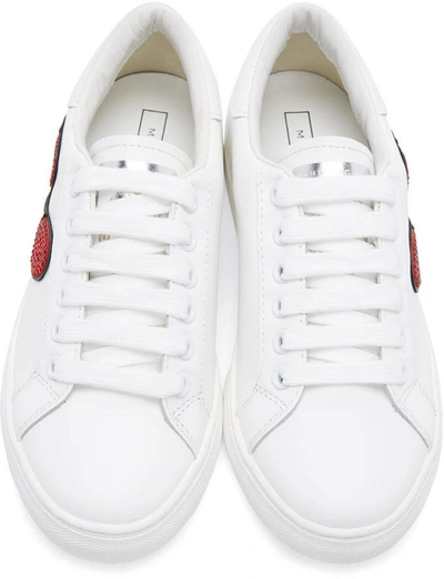 Shop Marc Jacobs White Empire Finger Sneakers