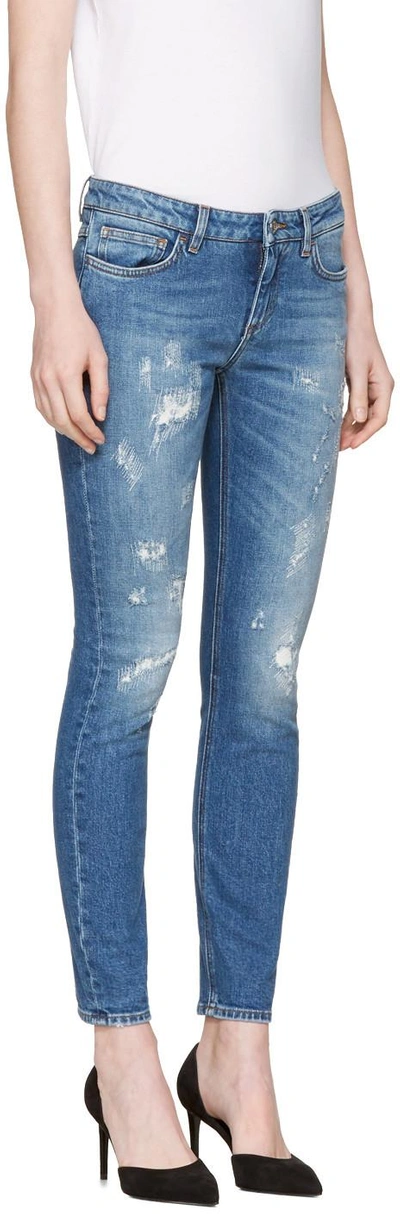 Shop Dolce & Gabbana Blue Pretty Fit Jeans