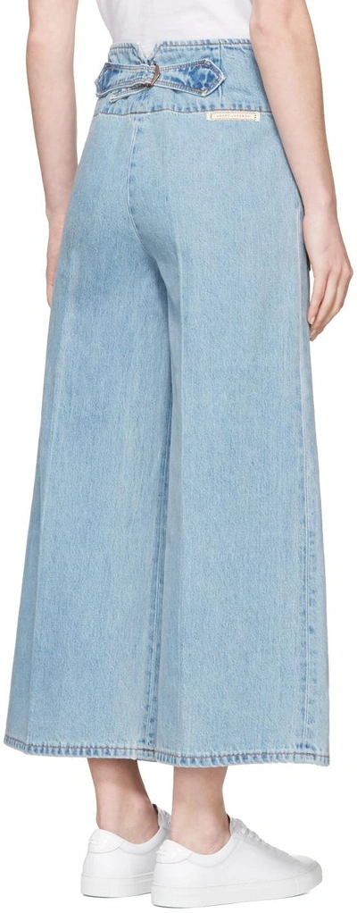 Shop Marc Jacobs Indigo Wide-leg Jeans