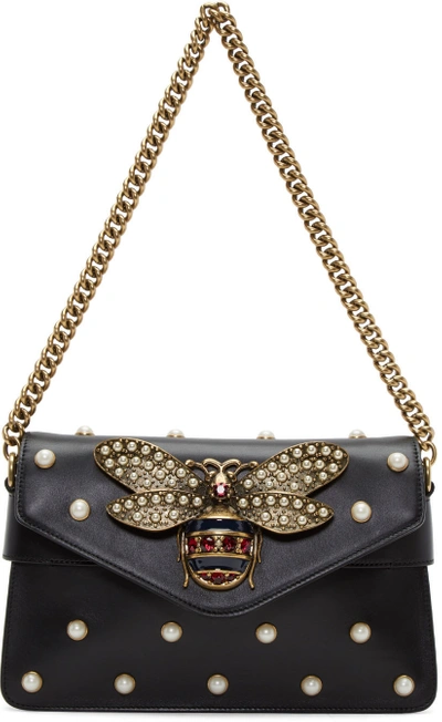 Shop Gucci Black Broadway Clutch Bag In *1096 Nero