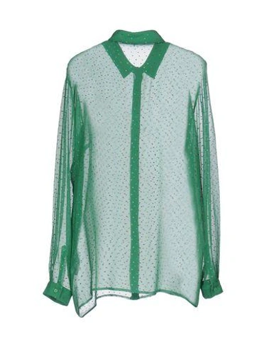 Shop Marco De Vincenzo Patterned Shirts & Blouses In Green