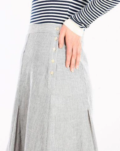 Shop Ines De La Fressange Knee Length Skirt In Blue