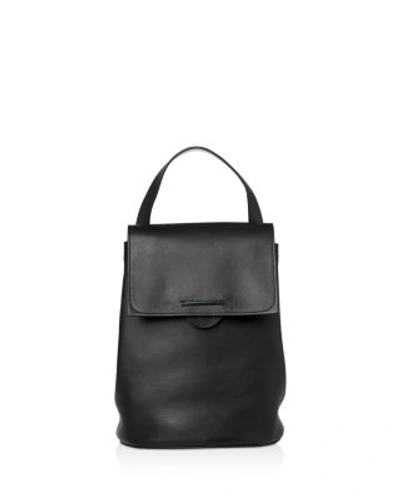 Whistles Broadwick Mini Leather Backpack In Black/gold