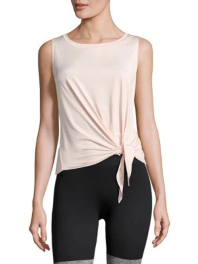 Hpe Ice Peace Tie-front Tank Top In Blush