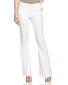 Frame Le Forever Karlie Flare High-rise Jeans In Blanc