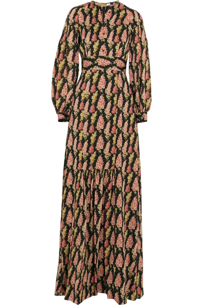 Vilshenko Floral-print Silk-georgette Maxi Dress | ModeSens