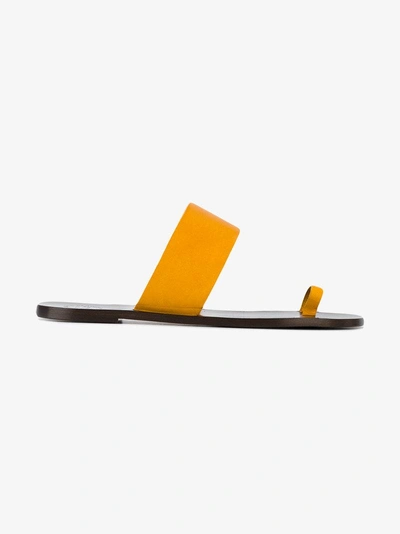 Shop Atp Atelier Astrid Sandals In Yellow & Orange