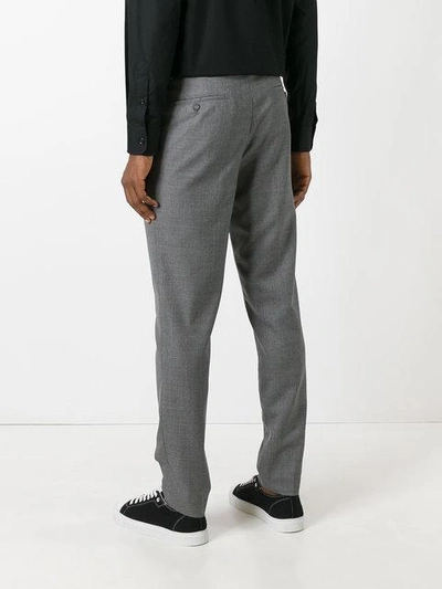 Shop Ami Alexandre Mattiussi Straight Fit Trousers In Grey