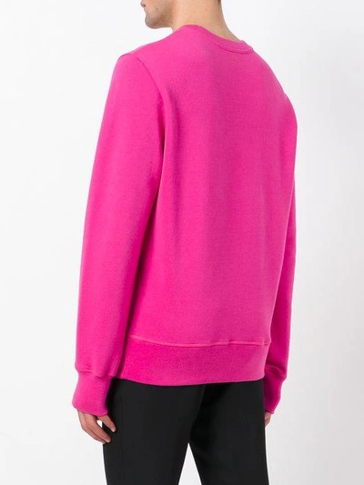 Shop Ami Alexandre Mattiussi Ami De Coeur Sweatshirt In Pink