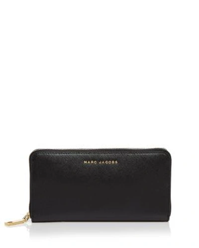 Shop Marc Jacobs Standard Continental Wallet In Black/mink/gold