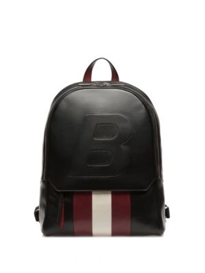 Shop Bally Quick Leather Backpack In Black