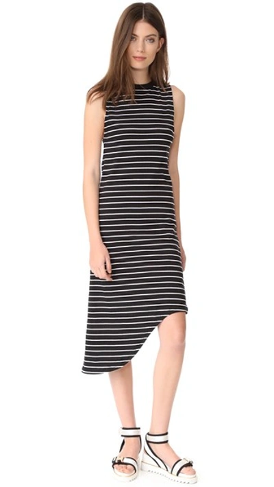 The Fifth Label Nothing To Chance Dress In Black/white Stripe