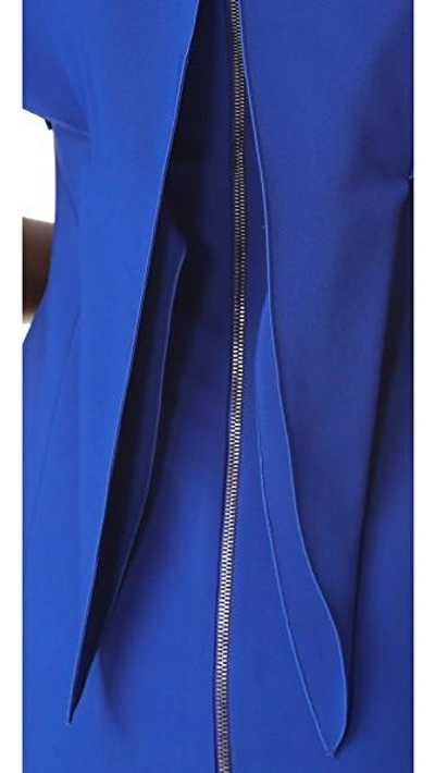 Shop Antonio Berardi Short Sleeve Dress In Blu Elettrico