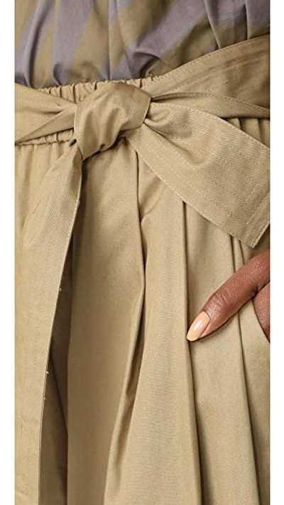 Shop Tome Cotton Drill Karate Pants In Khaki