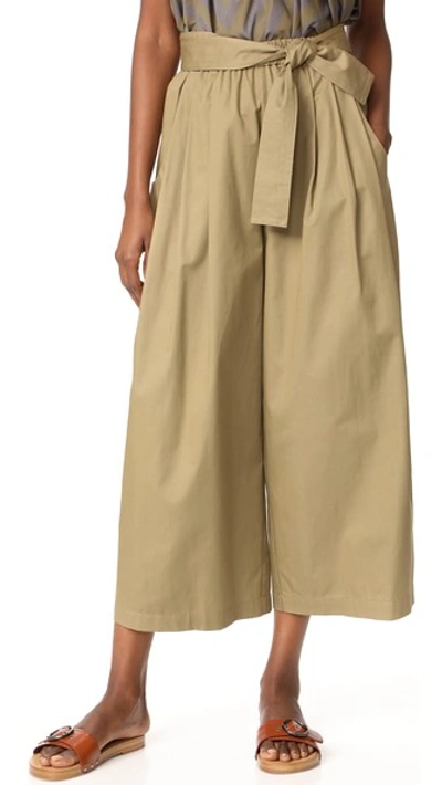 Tome Cotton Drill Karate Pants In Khaki