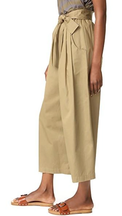 Shop Tome Cotton Drill Karate Pants In Khaki