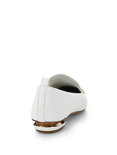 Shop Nicholas Kirkwood Botolatto Leather Loafers In White