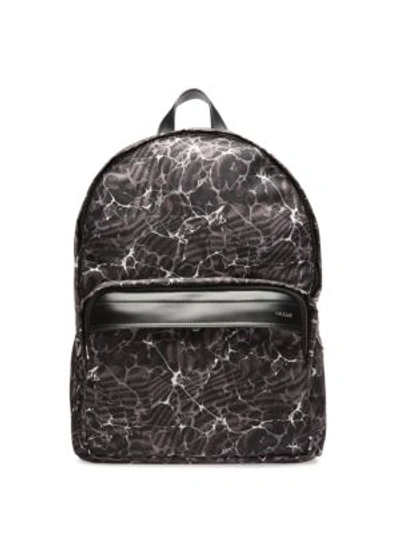 Shop Bally Wolfson Marble Backpack In Black