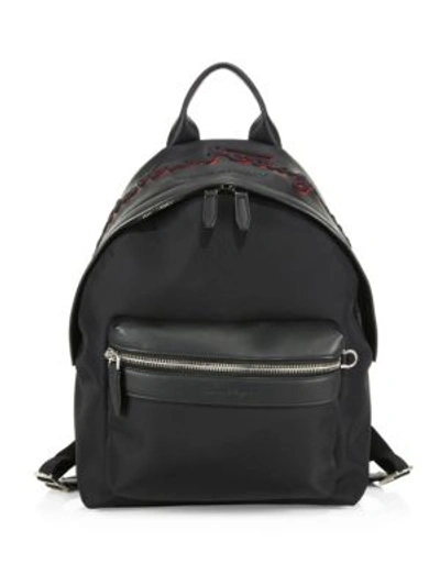 Shop Ferragamo Adjustable Strap Backpack In Nero