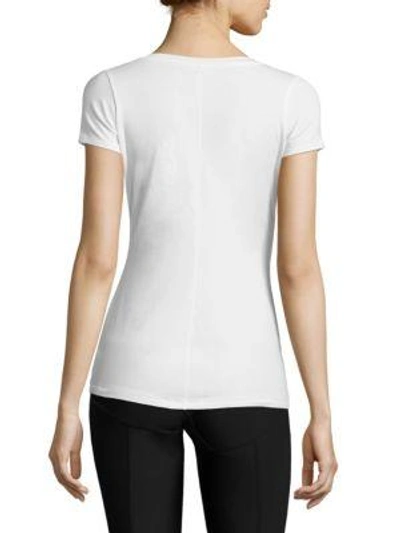 Shop Csbla Rimini V-neck Tee In White