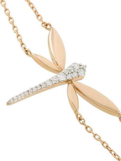Shop Anapsara Diamond Dragonfly Bracelet In Metallic