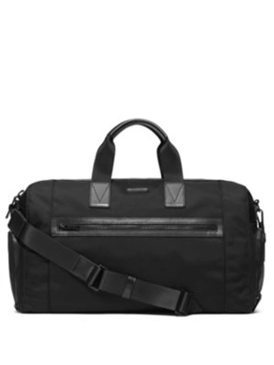 Shop Michael Kors Ballistic Nylon Gym Bag In Black