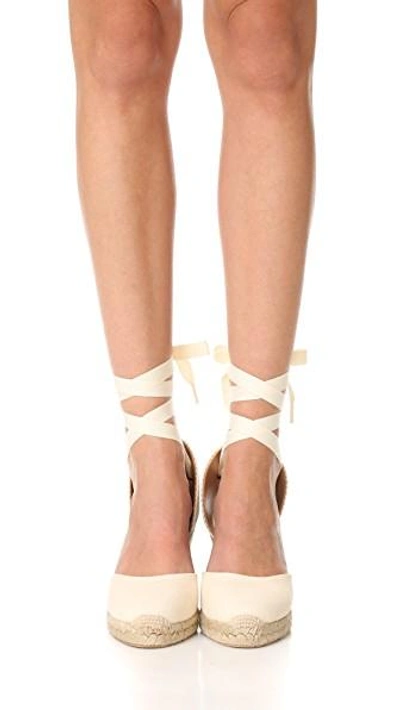 Shop Soludos Tall Wedge Espadrilles In Blush