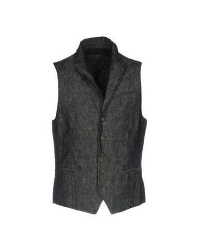 Shop John Varvatos Vests In Grey