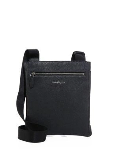 Shop Ferragamo Float Crossbody Bag In Black