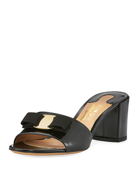 ferragamo slides black