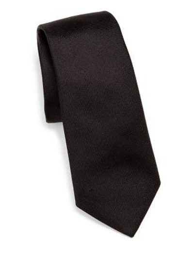 Shop Theory Men's Roadster Bradford Silk Tie In Black