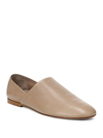 Shop Vince Maude Leather Flats In Gull