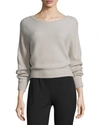 MAIYET CASHMERE RIBBED BOAT-NECK SWEATER, CAMEL
