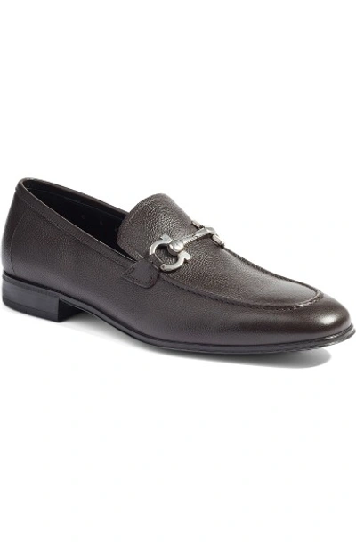 Shop Ferragamo Flori 2 Bit Loafer In Hickory