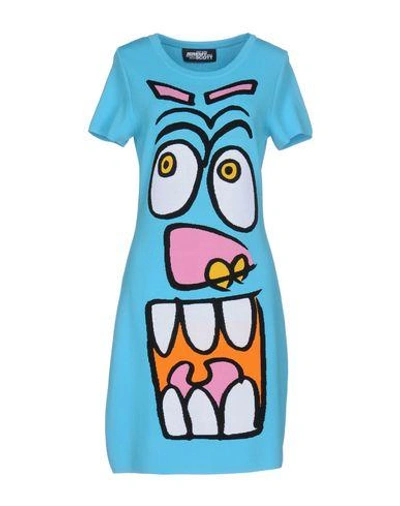 Shop Jeremy Scott Short Dress In Azure