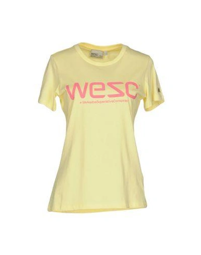 Wesc T-shirts In Yellow