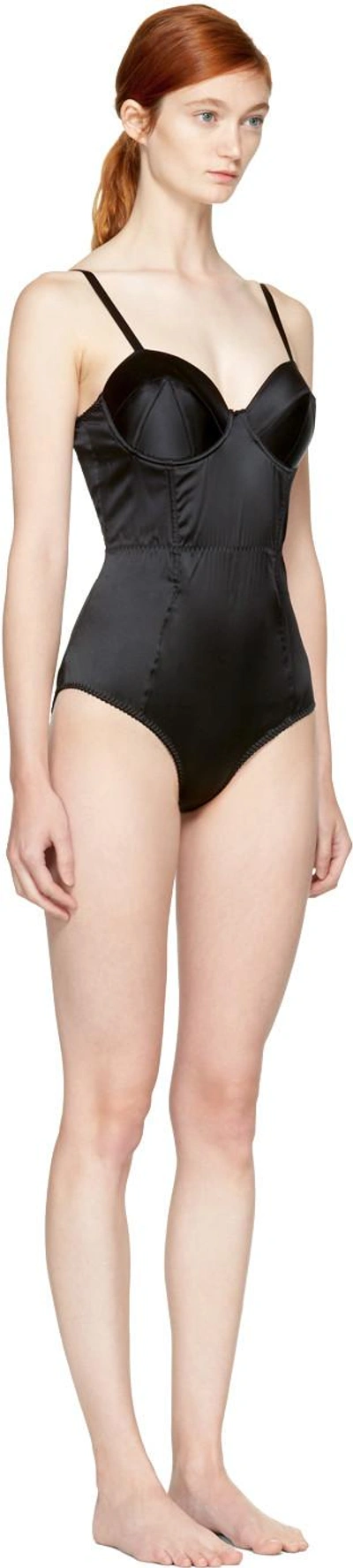 Fleur Du Mal Mesh-paneled Stretch-silk Satin Bodysuit