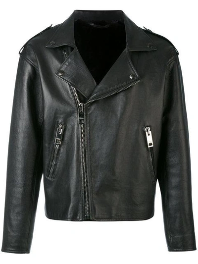 Shop Liska Classic Biker Jacket In Black