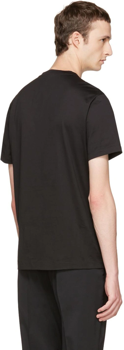 Shop Versace Black Small Studded Medusa T-shirt