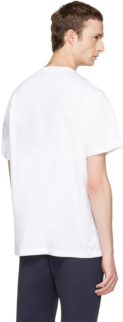 Shop Versace White Painted Medusa T-shirt