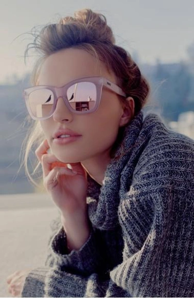 Shop Quay After Hours 50mm Square Sunglasses - Pink